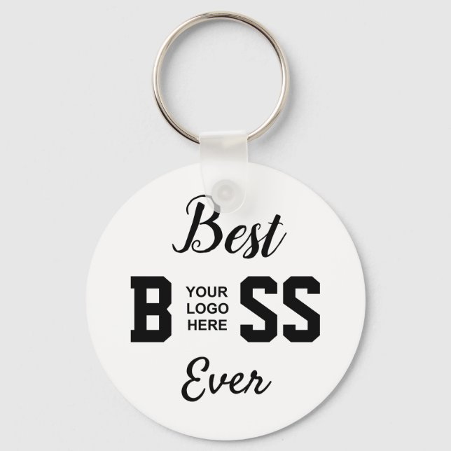 Best Boss Ever & Logo Keychain (Front)