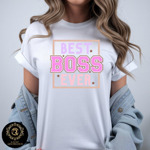 Best Boss Ever Neutral Graphic Bella  T-Shirt