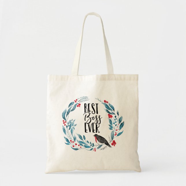 best boss ever tote bag (Front)