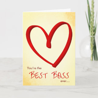 Best Boss Valentine’s Day Card