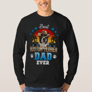 Best Boston Terrier Dad Ever Best Dad Dog Men T-Shirt