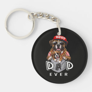 Best Boxer Dad Ever Keychain