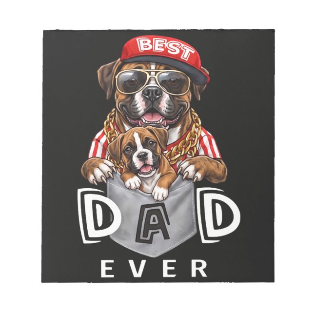 Best Boxer Dad Ever Notepad (Front)
