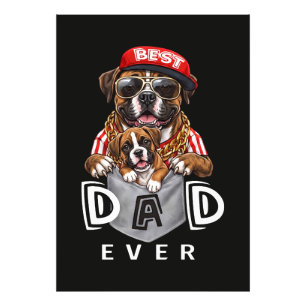 Best Boxer Dad Ever Photo Print