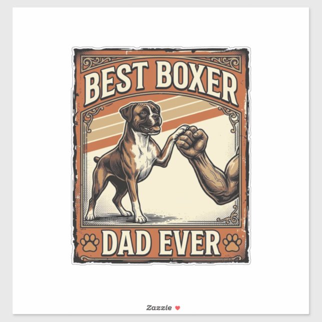 Best Boxer Dad Ever Vintage Dog Dad (Sheet)