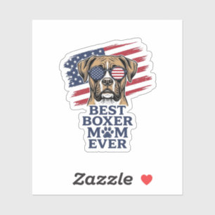 Best Boxer Mom Ever Patriotic Dog Shirt Design_1