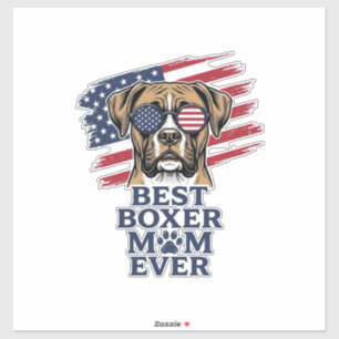 Best Boxer Mom Ever Patriotic Dog Shirt Design_1