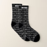 Best Boyfriend Ever | Fun All Over Print Socks<br><div class="desc">Unique socks quickly add texture, colour and flair to any outfit. When you buy them for yourself, personalization puts on your unique stamp. They also make a thoughtful gift for anyone special in your life. These make a great Valentine's Day gift. Add your custom wording to this design by using...</div>