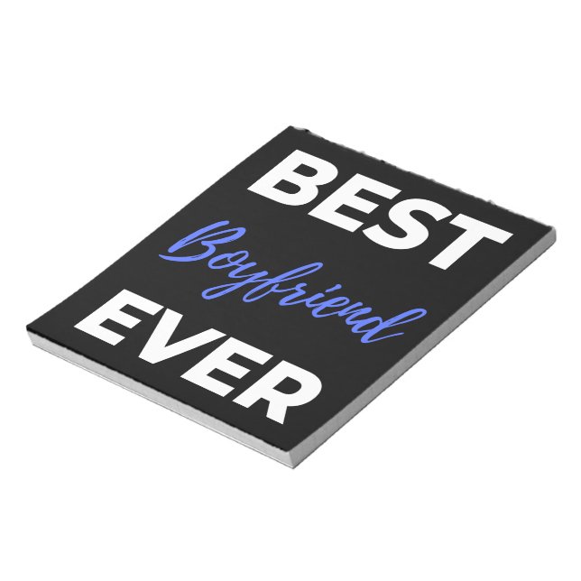 Best Boyfriend Ever Notepad (Rotated)