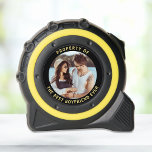 Best Boyfriend Ever Photo 1<br><div class="desc">The perfect Christmas, Valentines Day, birthday and anniversary gift for the world's best boyfriend. This custom tape measure features your photo and "Property Of The Best Boyfriend Ever" in simple yellow typography on a black background.</div>