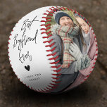 Best Boyfriend Ever Script 2x Photo Baseball<br><div class="desc">Best Boyfriend Ever! Create your very own special keepsake baseball for your boyfriend with this simple 2 photo template. Simply upload two of your favourite pictures and customize the message and name.</div>