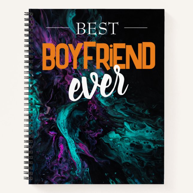 Best Boyfriend Ever Valentines Day Sweetheart Notebook (Front)