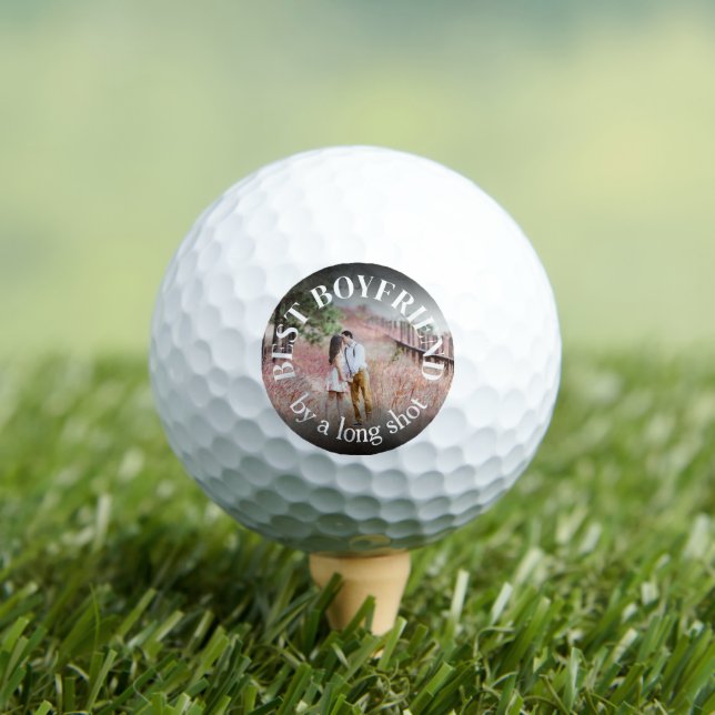 Best Boyfriend Love Photo Golf Balls (Insitu Tee)