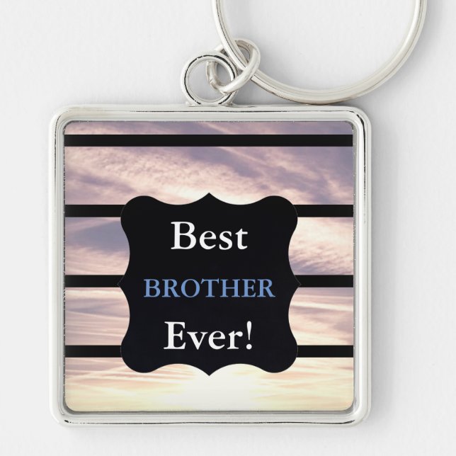 Best Brother Ever design Keychain (Front)