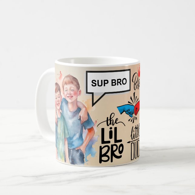 Best Brother Ever Mug with Heartfelt Love Message  (Front Left)