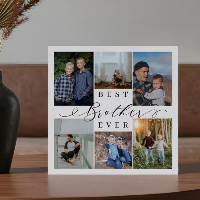 Best Brother Ever Photo Collage Keepsake Gift Plaque (Best Brother Ever Photo Collage Keepsake Gift Plaque)