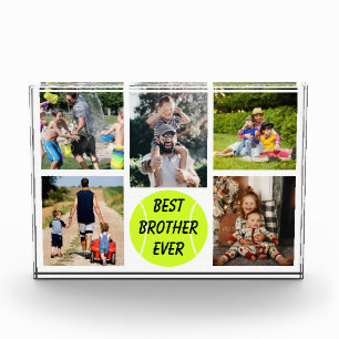 Best Brother Ever Tennis Photo Block