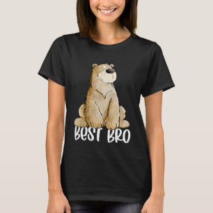 Best Brother I Funny Wild Baer For Big Or Little S T-Shirt
