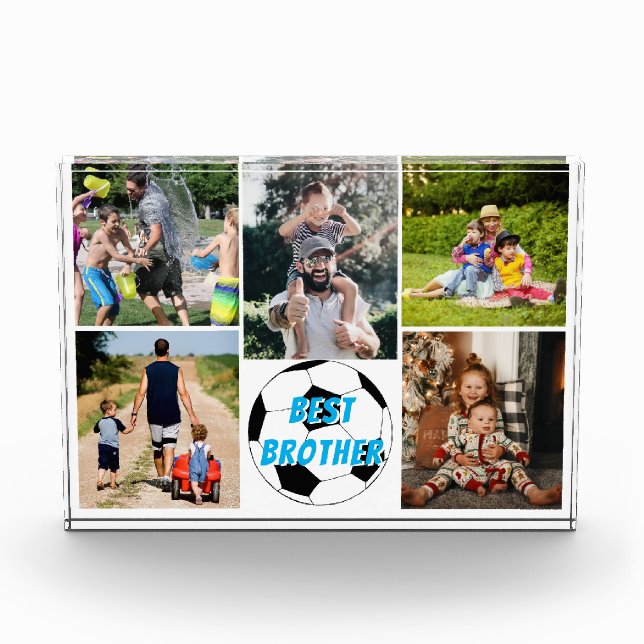 Best Brother Soccer Photo Block (Front)