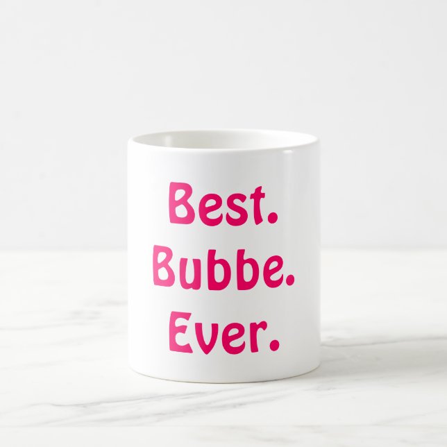 Best Bubbe Mug Perfect Gift for Jewish Grandma Mom (Center)