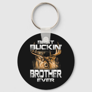 Best Buckin' Brother Ever Tee Deer Hunting Bucking Keychain