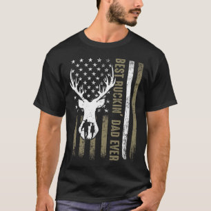 Best Buckin' Dad Ever Deer Hunting Fathers Day Ame T-Shirt