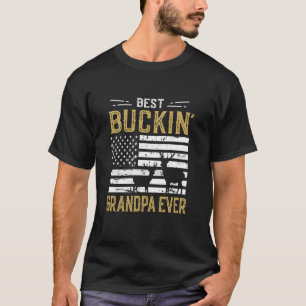 Best Buckin Grandpa Ever Funny Gift Deer Hunter Co T-Shirt