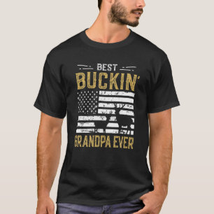 Best Buckin Grandpa Ever Funny Gift Deer Hunter Co T-Shirt