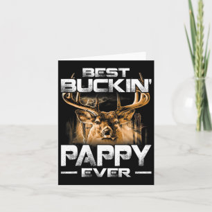 Best Buckin' Pappy Ever Shirt Deer Hunting Bucking Card