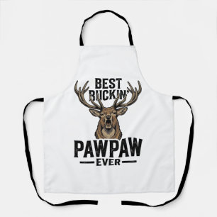 Best Buckin Pawpaw Vintage Deer Hunting Shirt_1 Apron