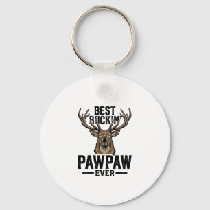 Best Buckin Pawpaw Vintage Deer Hunting Shirt_1 Keychain