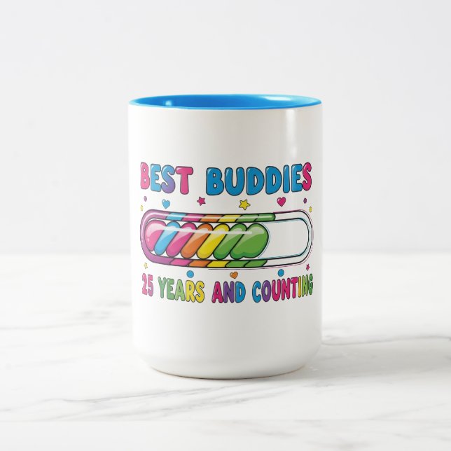 Best Buddies 25 Years and Counting Two-Tone Coffee Mug (Center)