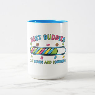 Best Buddies 25 Years and Counting Two-Tone Coffee Mug