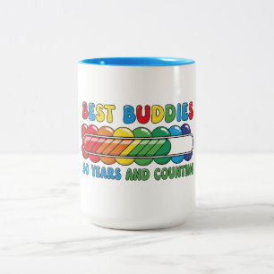 Best Buddies 50 Years and Counting Two-Tone Coffee Mug