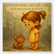 Best Buddies – Girl and Cat 