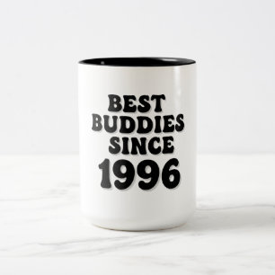 Best Buddies Since 1996 Design Two-Tone Coffee Mug