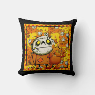 Best Buddies Trick Or Treat Throw Pillow