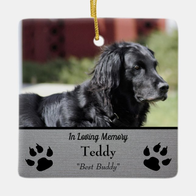 Best Buddy Keepsake Ceramic Ornament (Front)