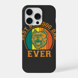 Best Bulldog Dad Ever Retro Vintage Fathers Day iPhone 15 Pro Case