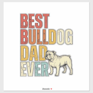 Best Bulldog Dad Ever Vintage Engraving Shirt Desi