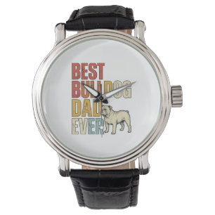 Best Bulldog Dad Ever Vintage Engraving Shirt Desi Watch