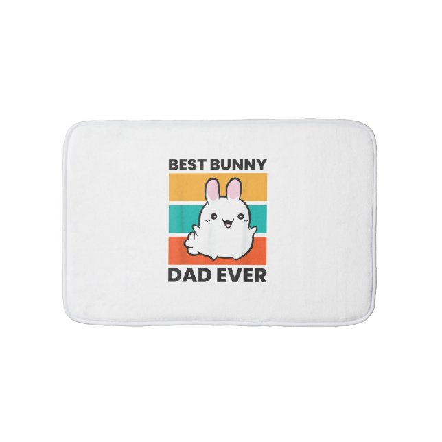Best Bunny Dad Ever Rabbit cute bunny  Bath Mat (Front)