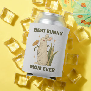 Best Bunny Mom Ever Kawaii Rabbit Birthday Party Can Cooler