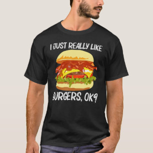 Best Burger Design For Men Women Hamburger Sandwic T-Shirt