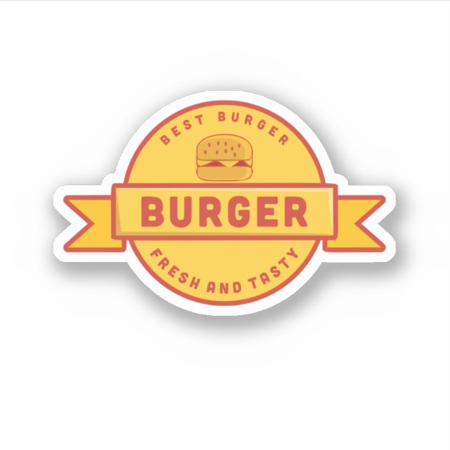 Best Burger, vintage fast food logo (Front)