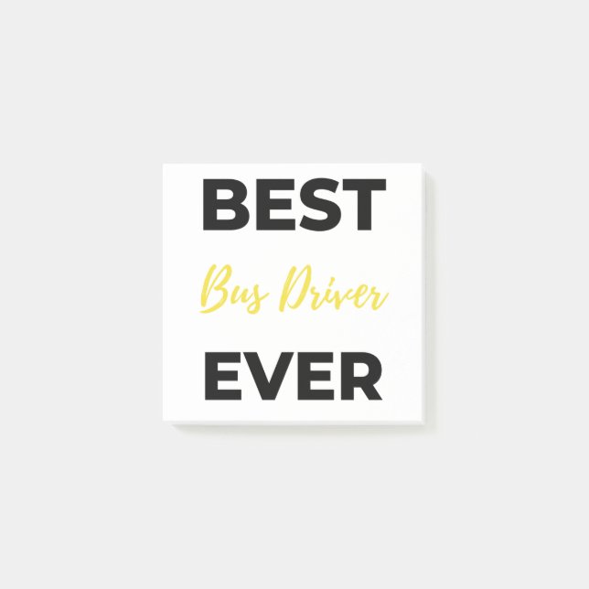 Best Bus Driver Ever bl Post-it Notes (Front)