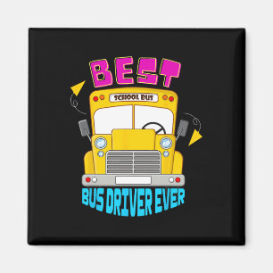 Best Bus Driver Ever Cute School Transportation St Magnet