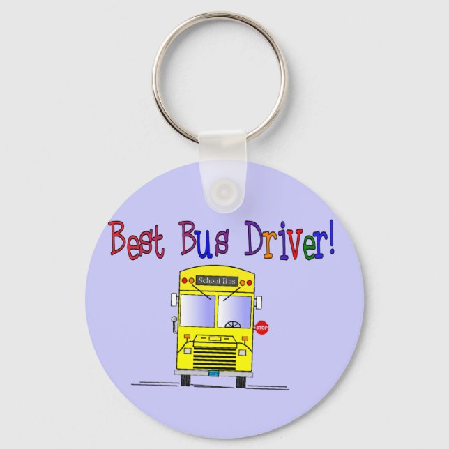 Best Bus Driver Gifts Keychain (Front)