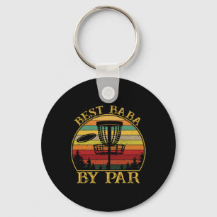 Best By Par Funny Disc Golfing Uncle Keychain