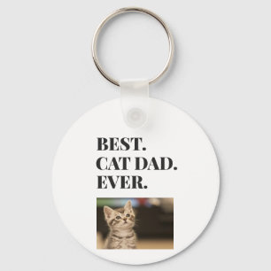 Best Cad Dad Ever Photo Keychain